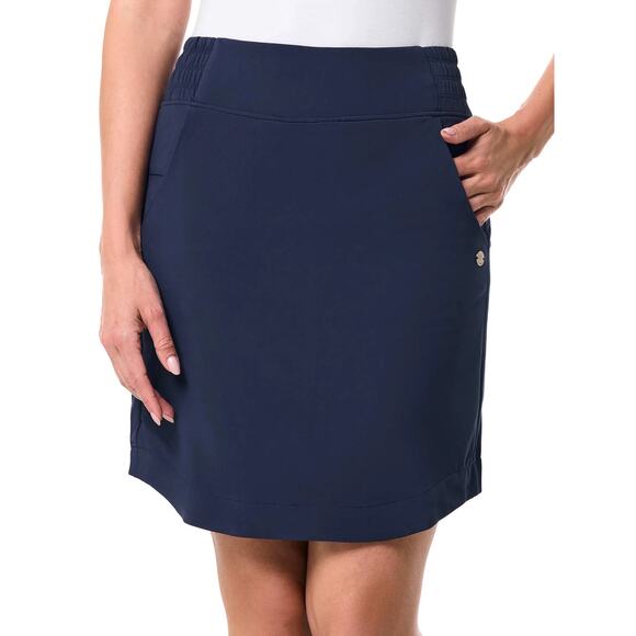 Coolibar Women's Pisa Travel Skort, Navy size Small - Picture 2 of 8